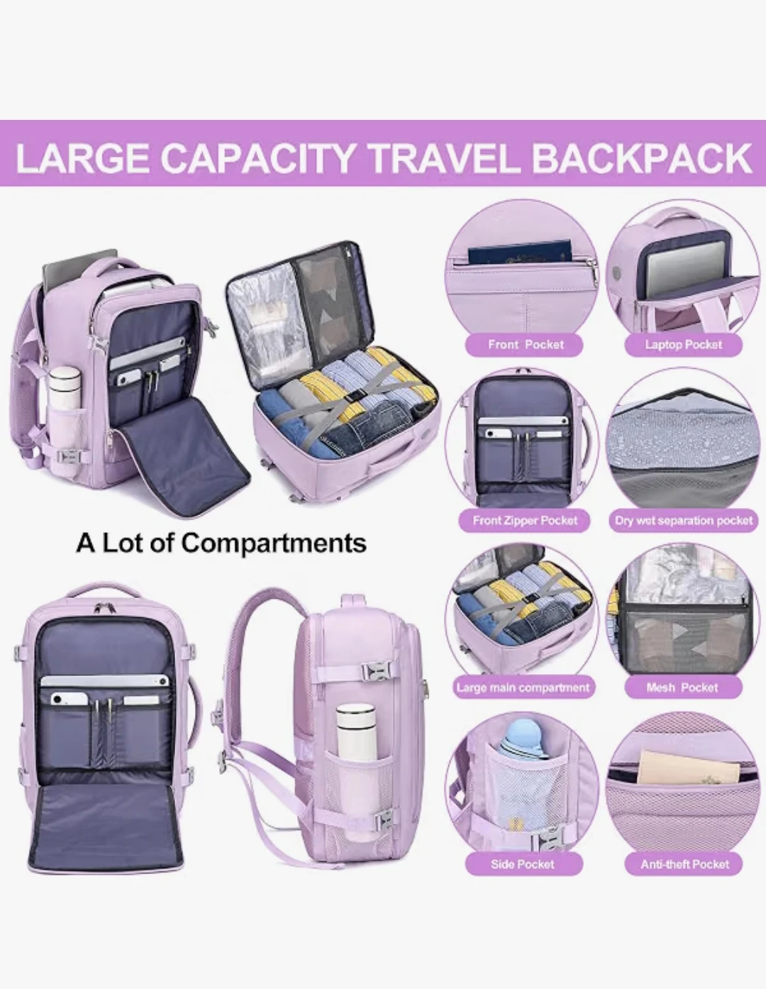 Large Capacity Travel Backpack - photo 4