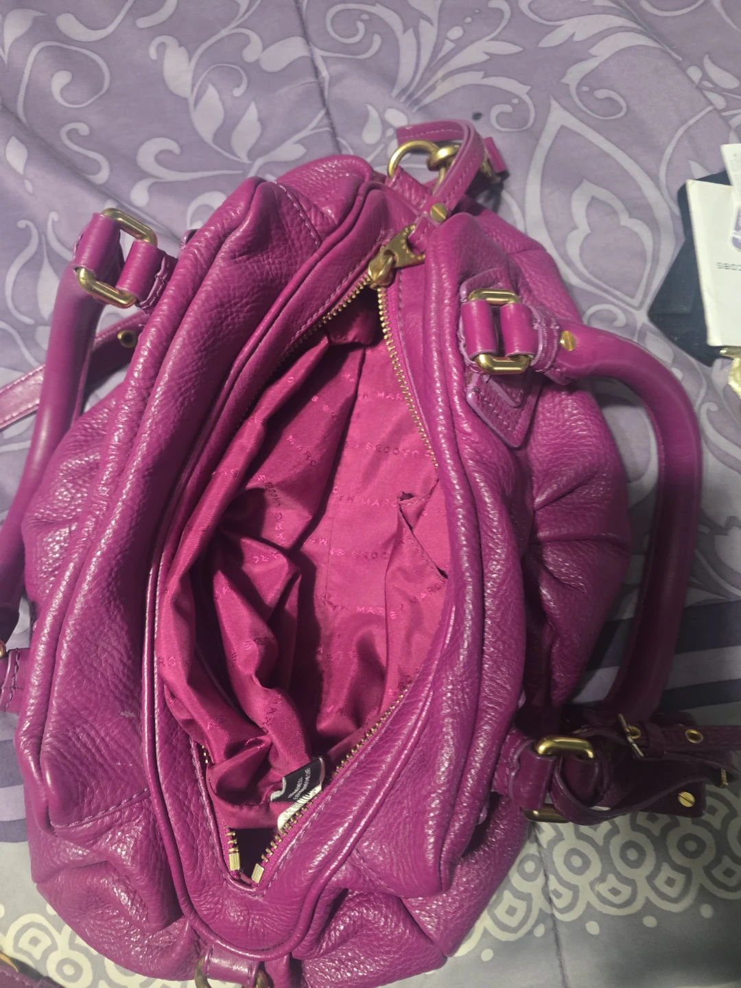 Marc by Marc Jacobs Magenta Leather Bag - photo 3