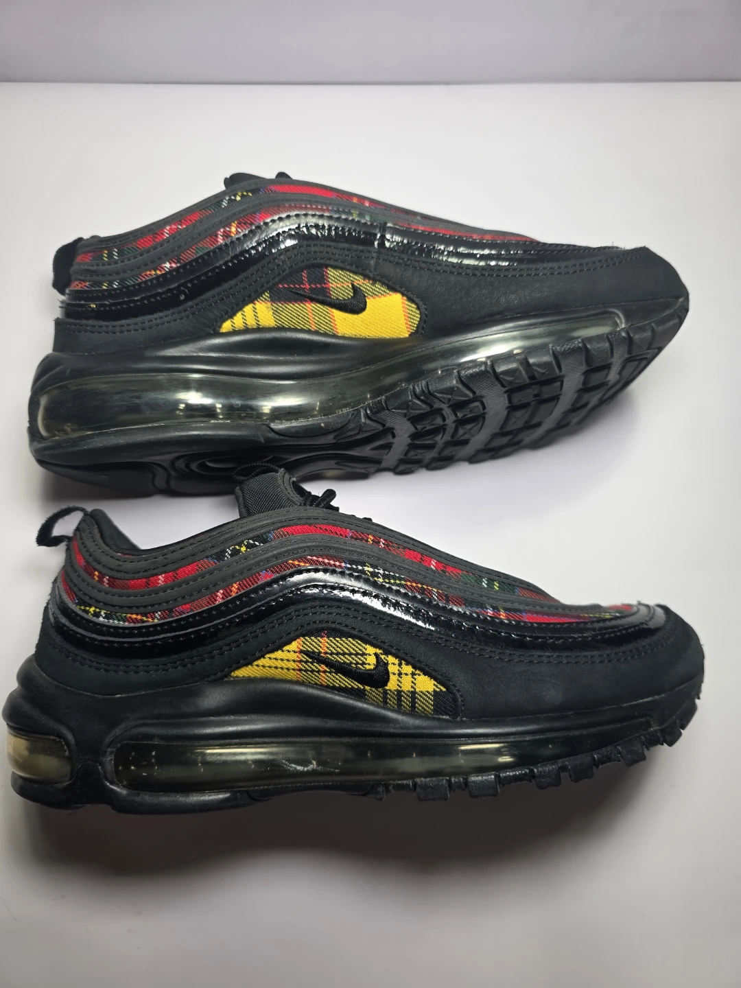Nike Air Max 97 Black Plaid Sneakers - photo 5