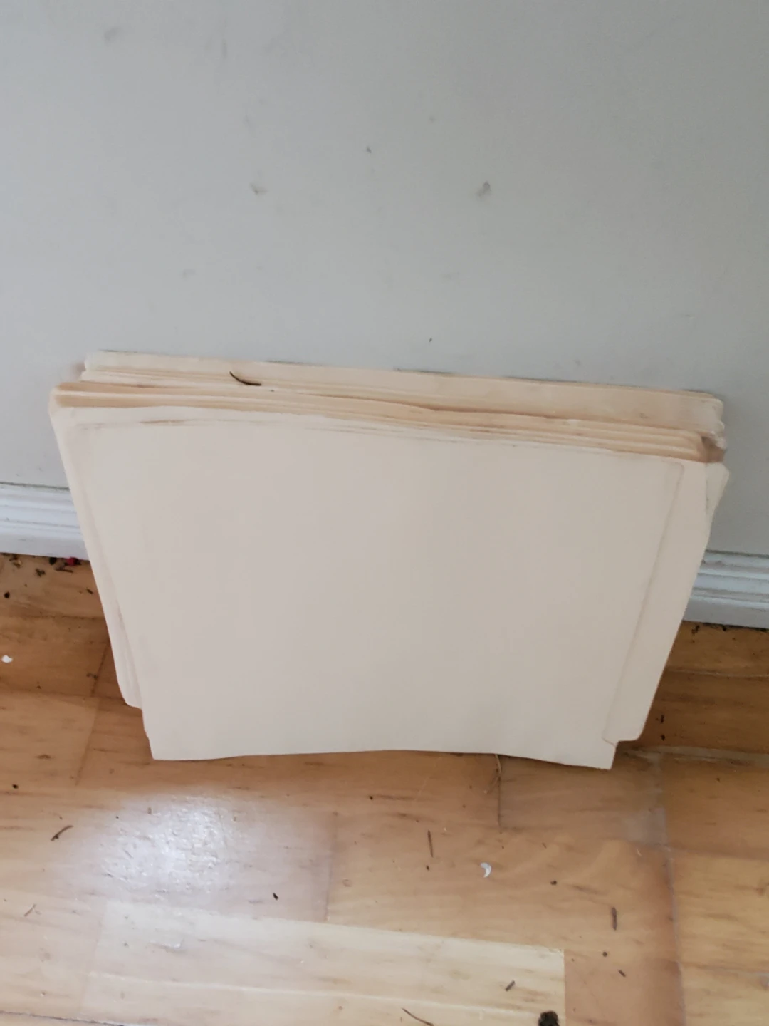 Set of White File Folders