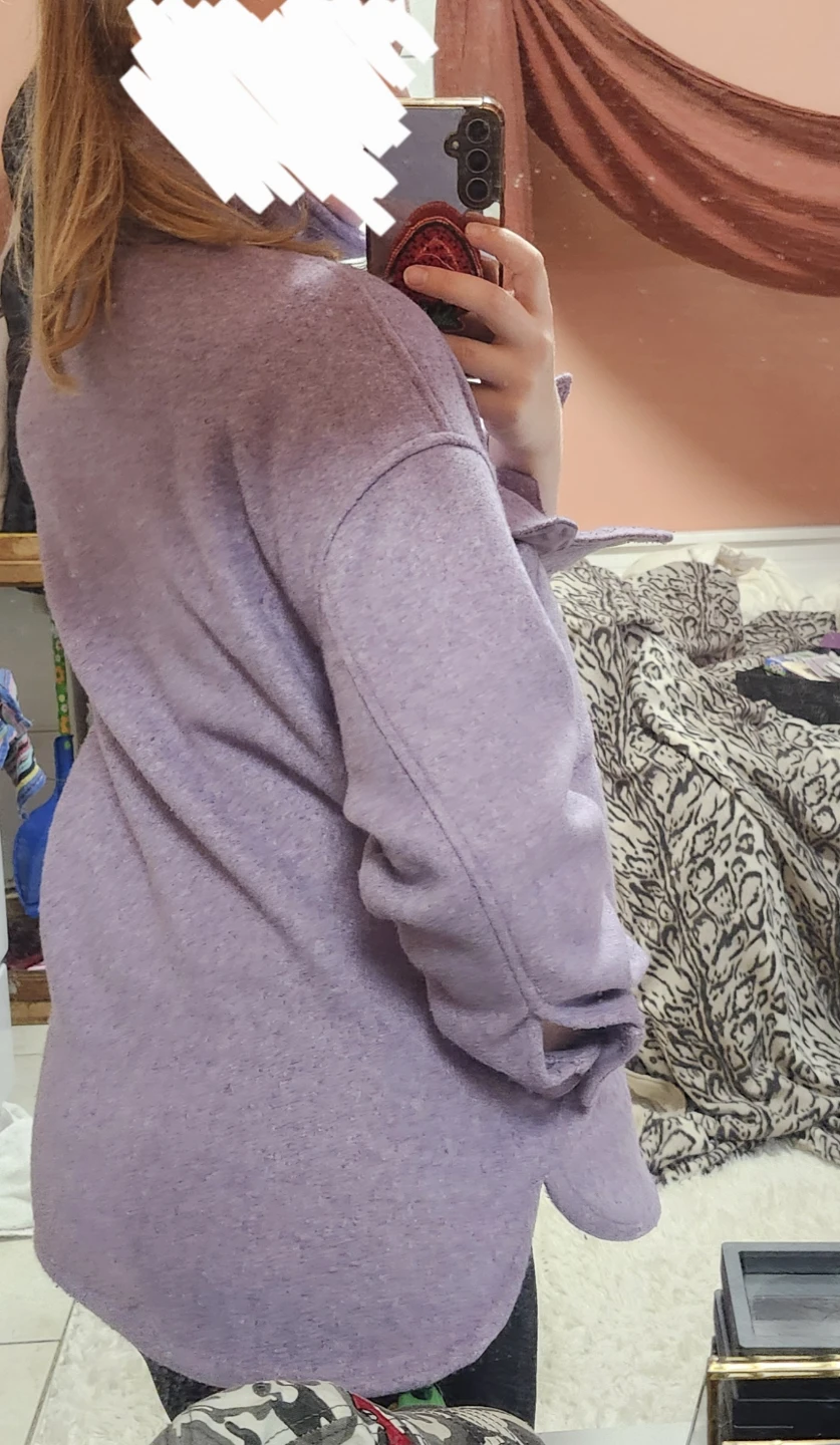 Purple Button-Up Shacket - photo 2