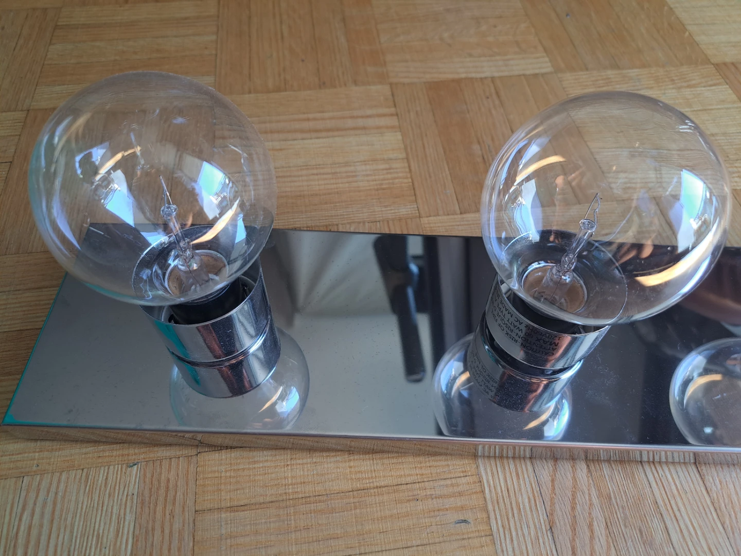 3-Light Chrome Vanity Fixture - photo 3