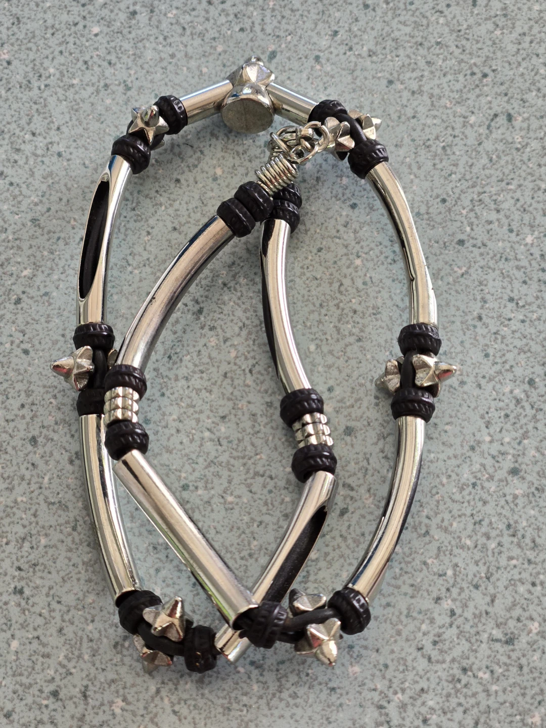 Silver-Tone Spike Necklace - photo 2