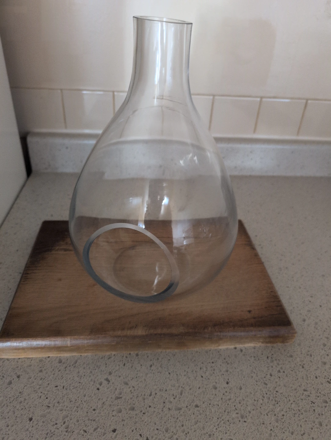 Clear Glass Decorative Vase - photo 2