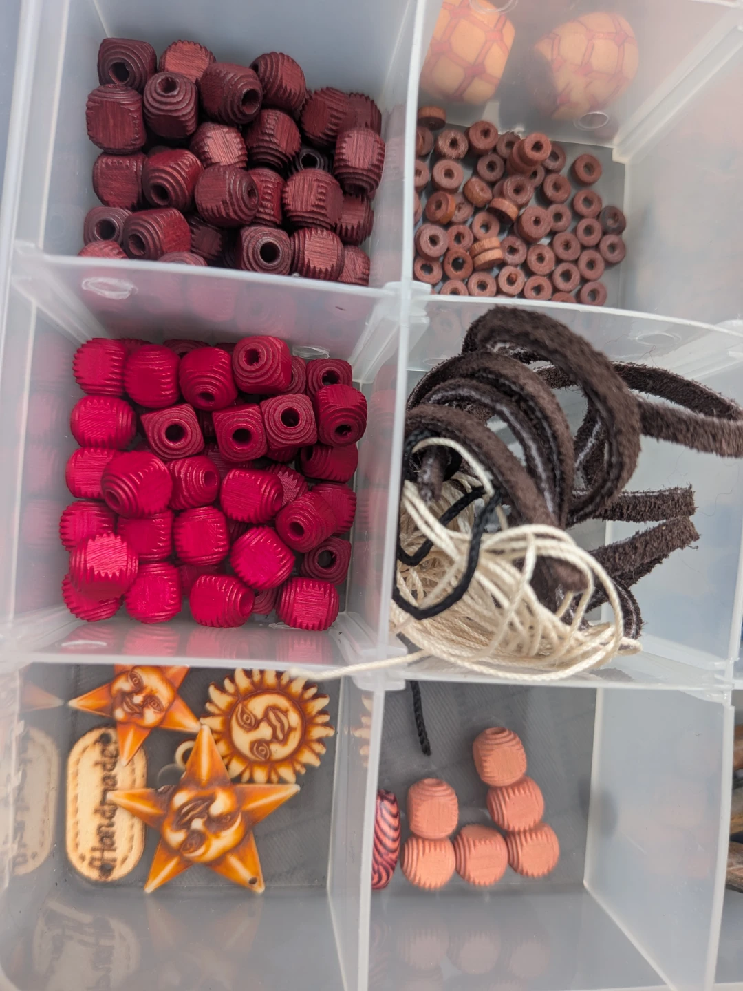 Assorted Wooden Craft Beads and Jewellery Supplies - photo 5