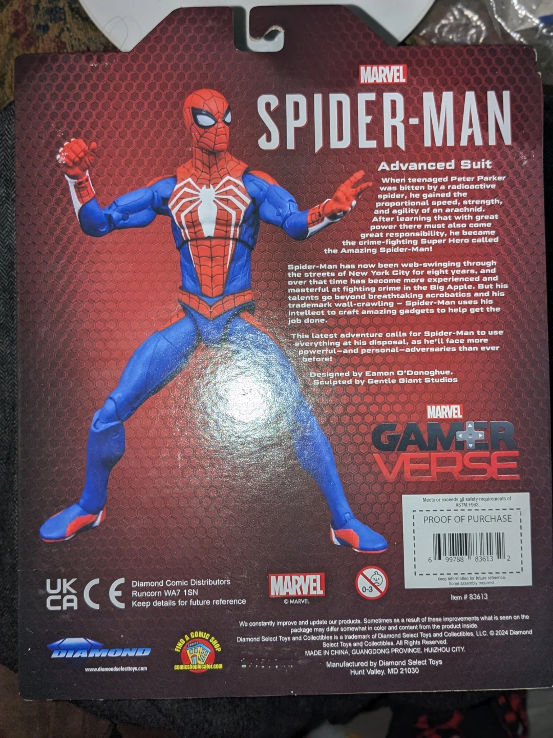 Diamond Select Spiderman PS4 Insomniac Figure - photo 2