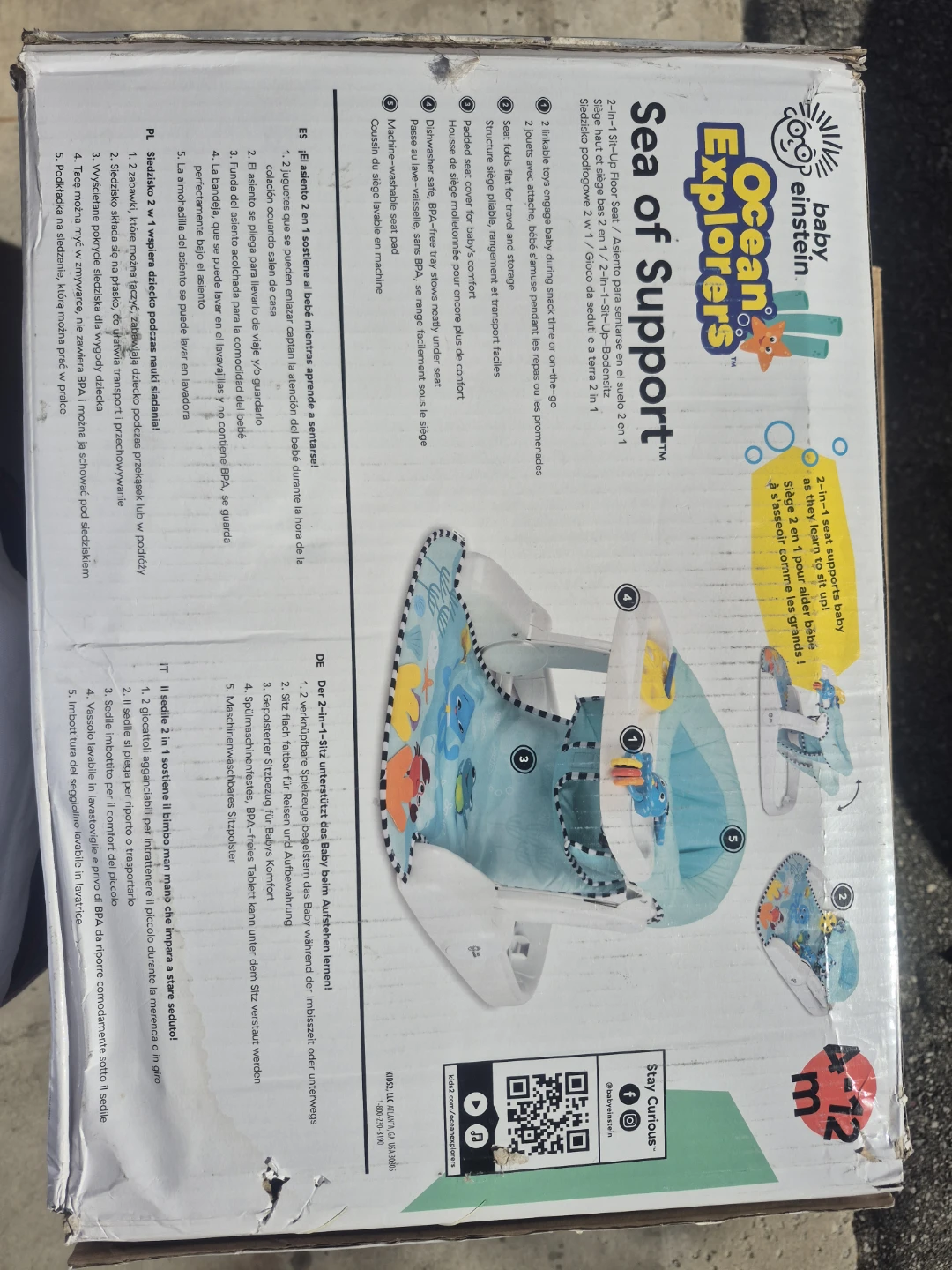 Baby Einstein Sea of Support 2-in-1 Floor Seat - photo 3