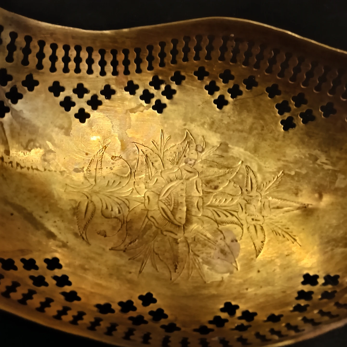 Vintage brass fish-shaped bowl - photo 2