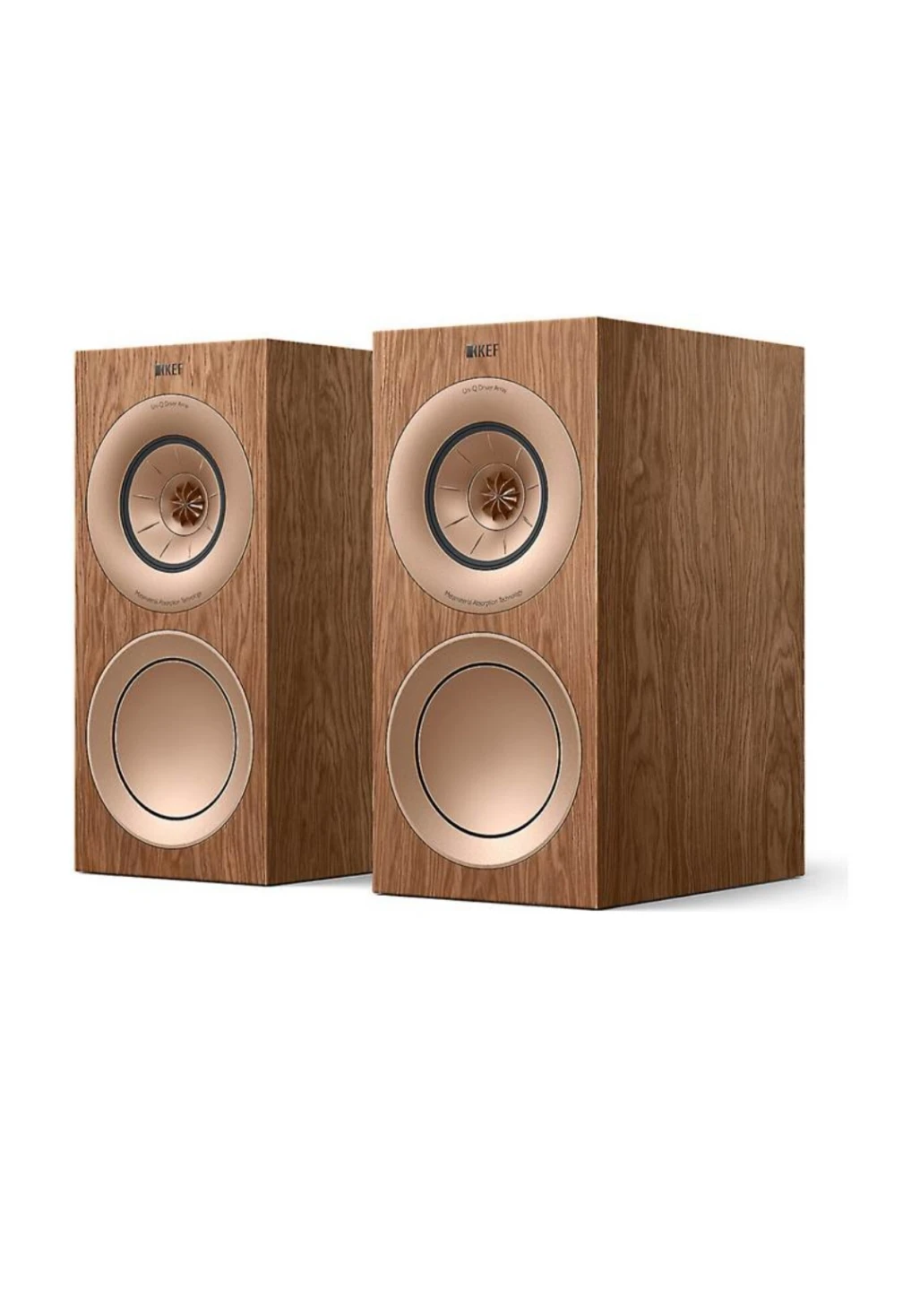 KEF R3 Meta 3-Way Bookshelf Speakers in Walnut - "NEW "