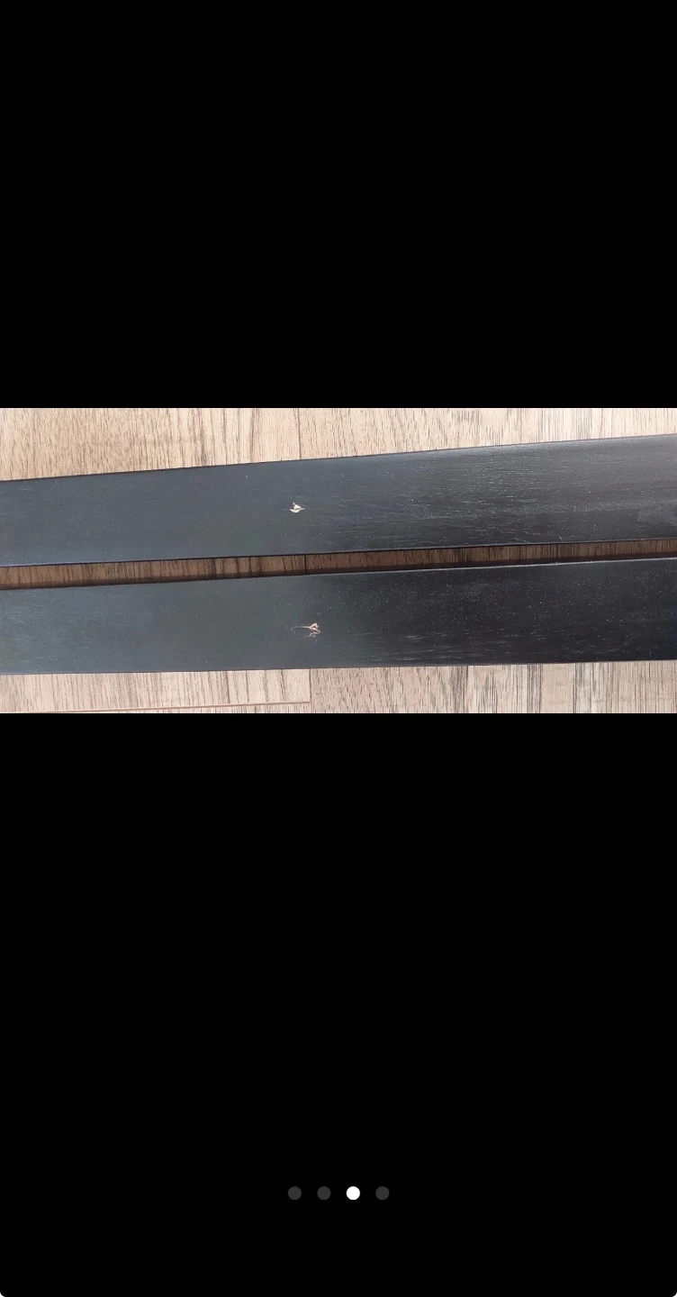Wooden Bar Stool with Black and Brown Finish - photo 3