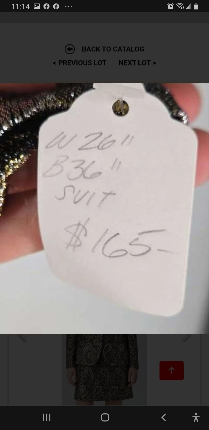 Metallic Paisley Skirt Suit - photo 5