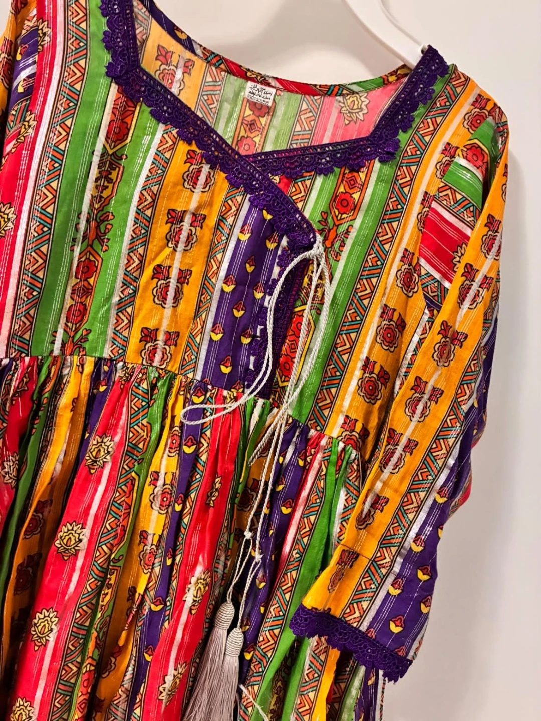Multicoloured Traditional Patterned Dress - photo 2