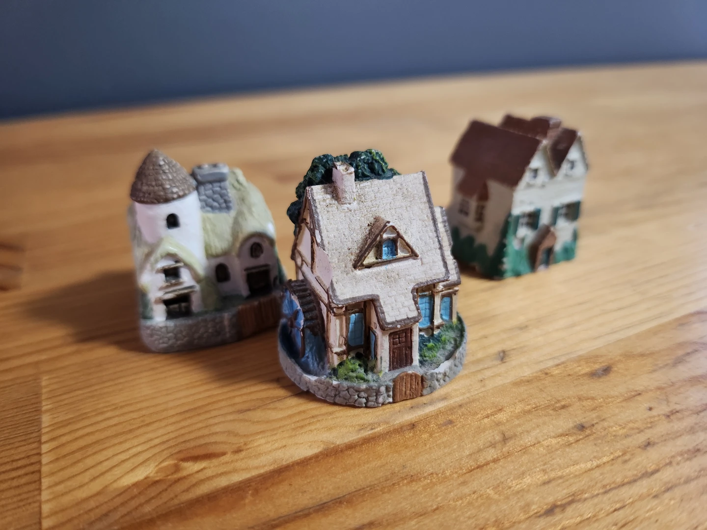 Miniature Cottage Figurines- (Set of 3)