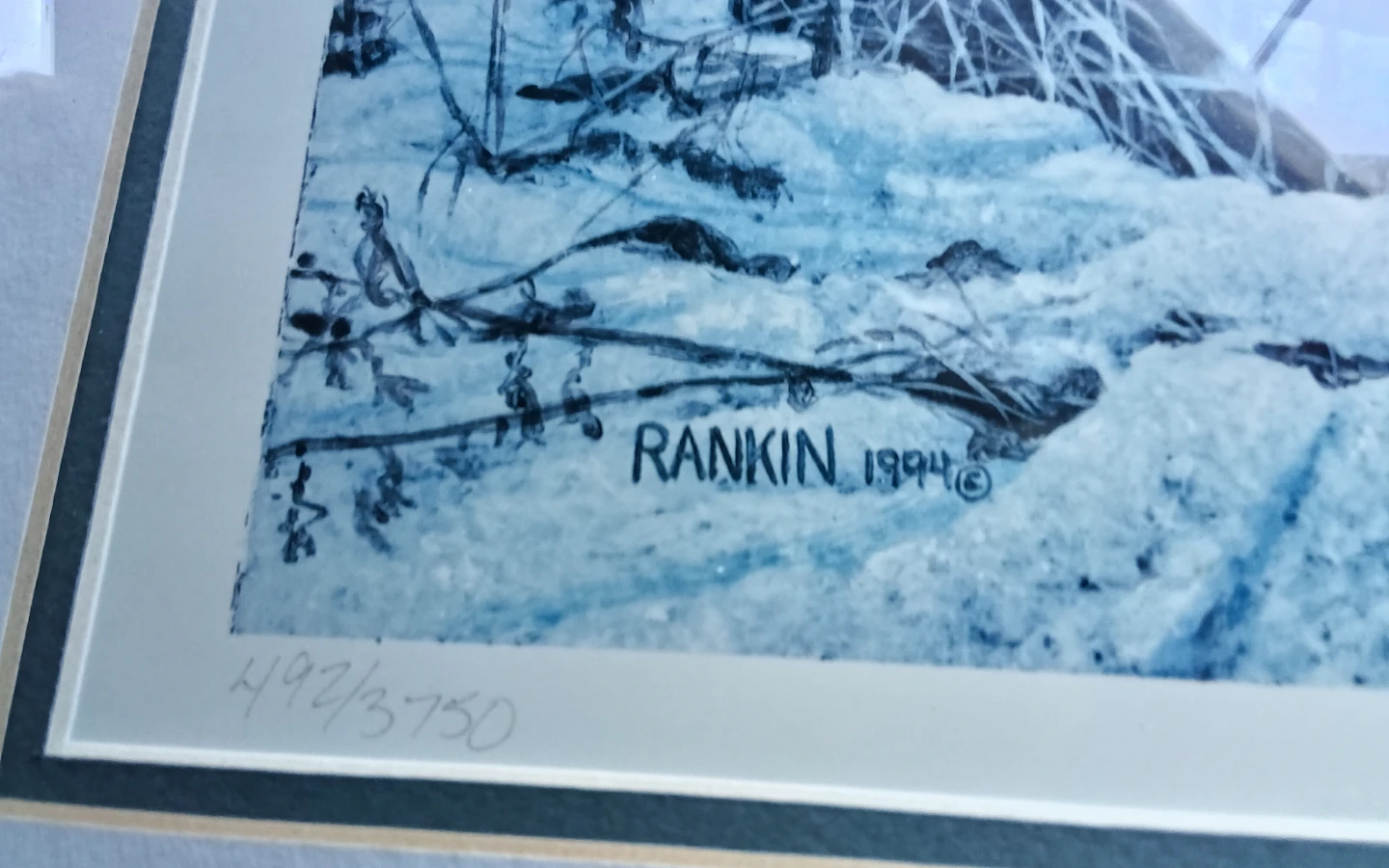 Paul Rankin Framed Wolf Print 1994 - photo 4