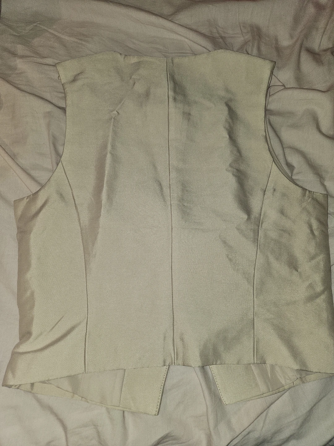H&M Beige Sleeveless Vest, Size Small - photo 3