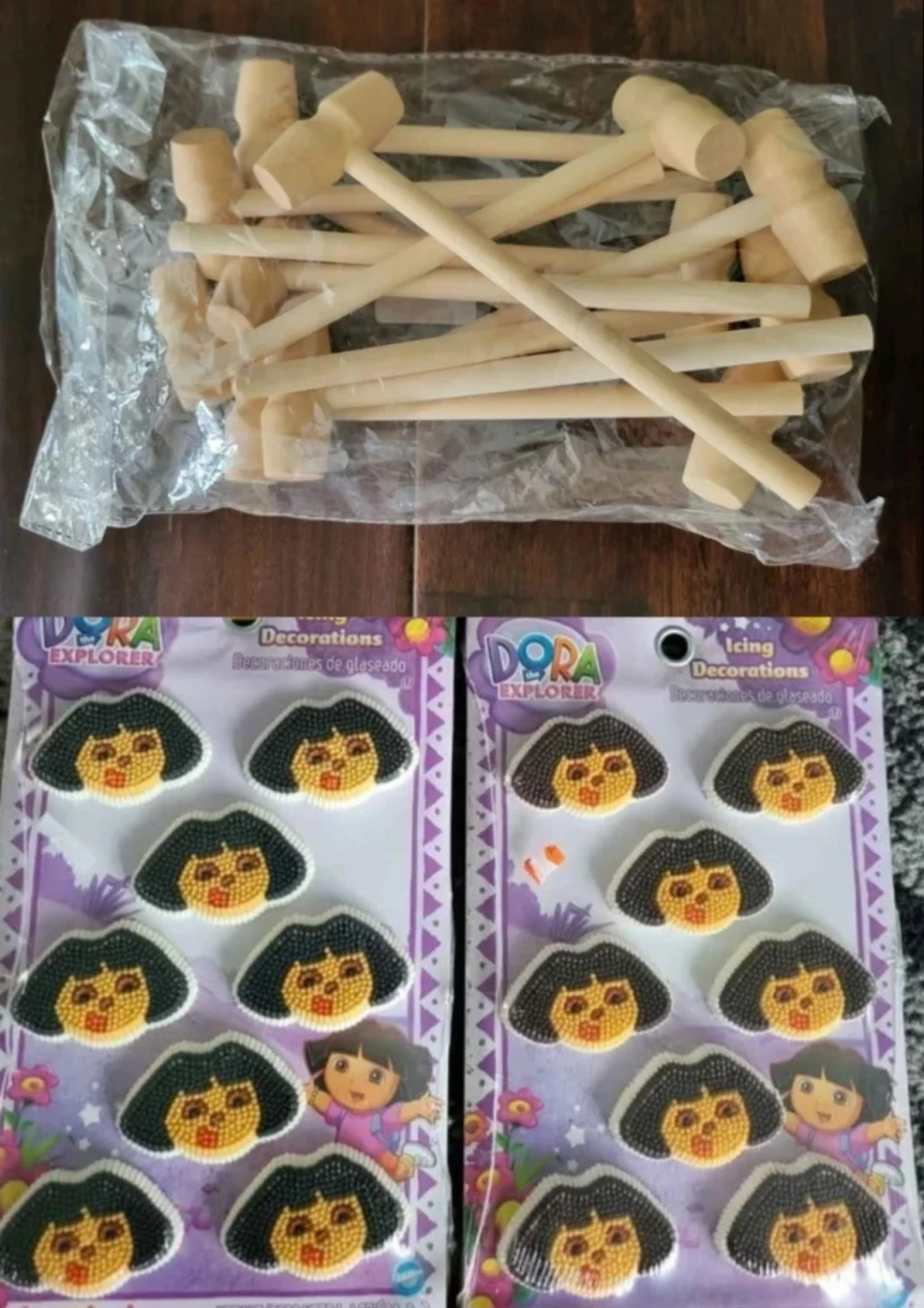Assorted Birthday Party Baking and Decorating Supplies