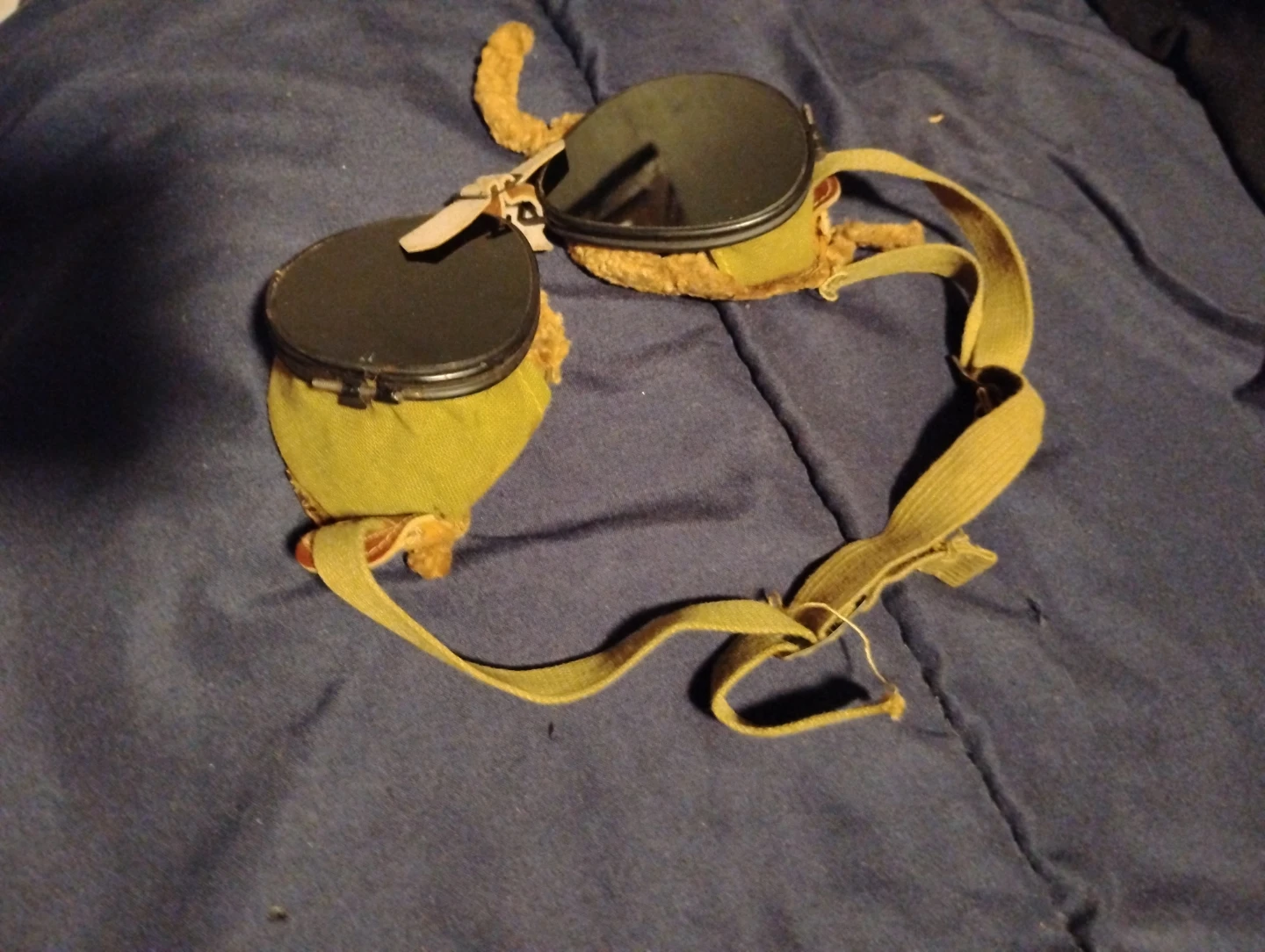 1940s WW2 Vintage Military Aviator Goggles - photo 2