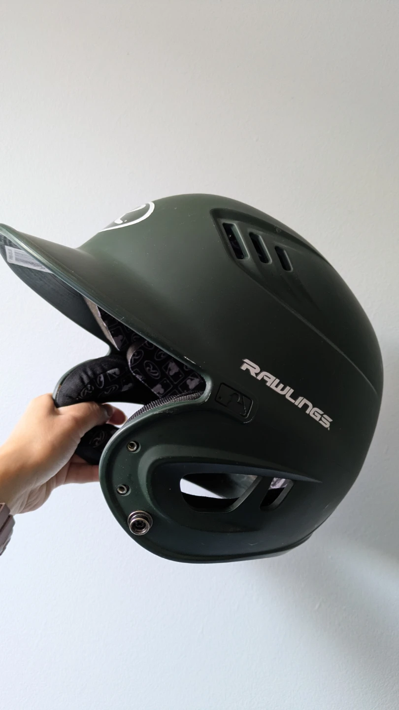 Rawlings Baseball Batting Helmet Olive Green - photo 2