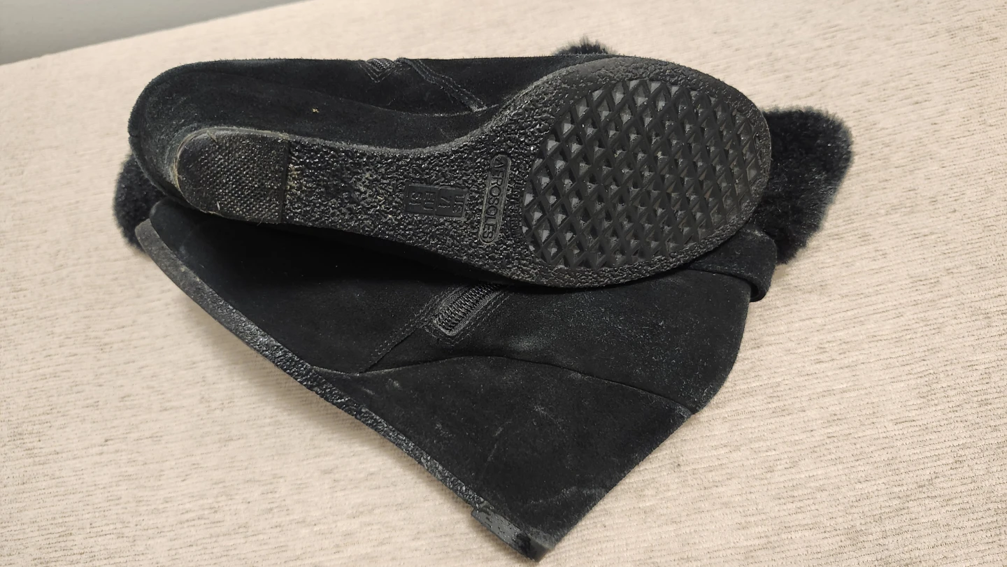 Aerosoles Telltale Black Suede Wedge Boots - photo 4