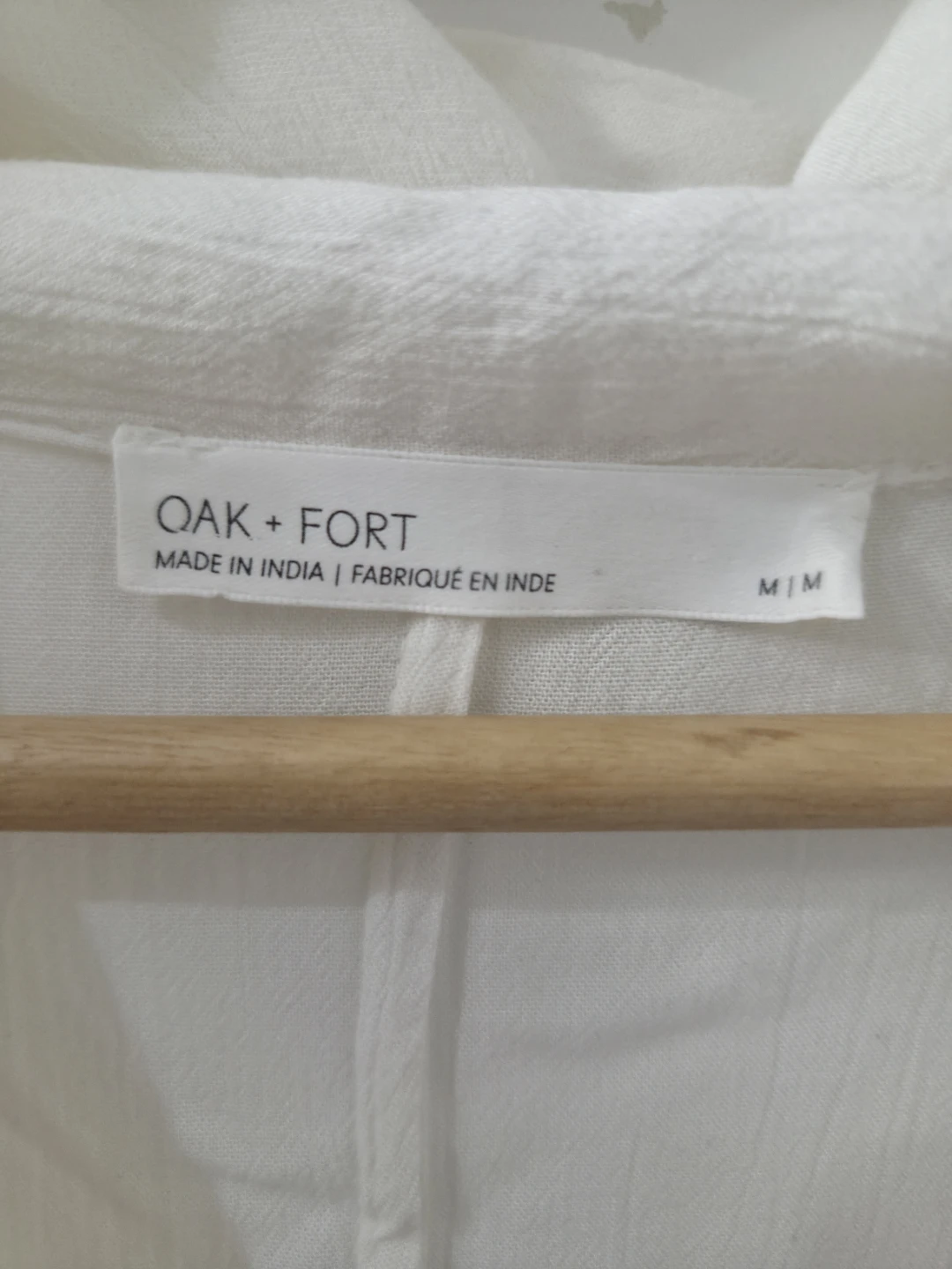 Oak + Fort White Long Sleeve Button-Down Dress (Size M) - photo 3