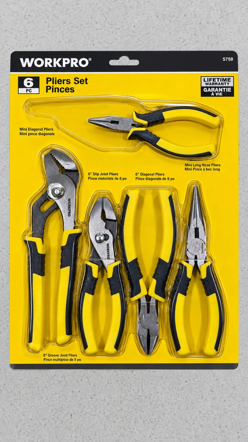 WORKPRO 6-Piece Pliers Set