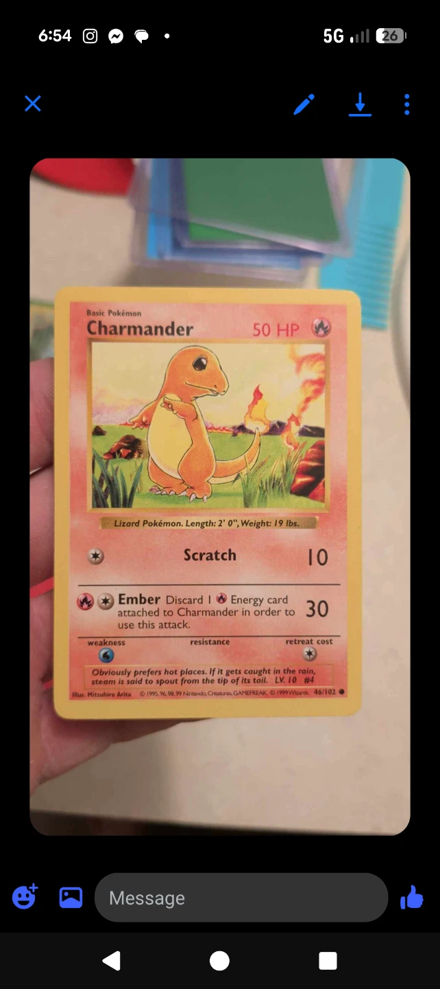 Set of 3 Vintage 1999 Base Set Pokémon Cards - photo 3
