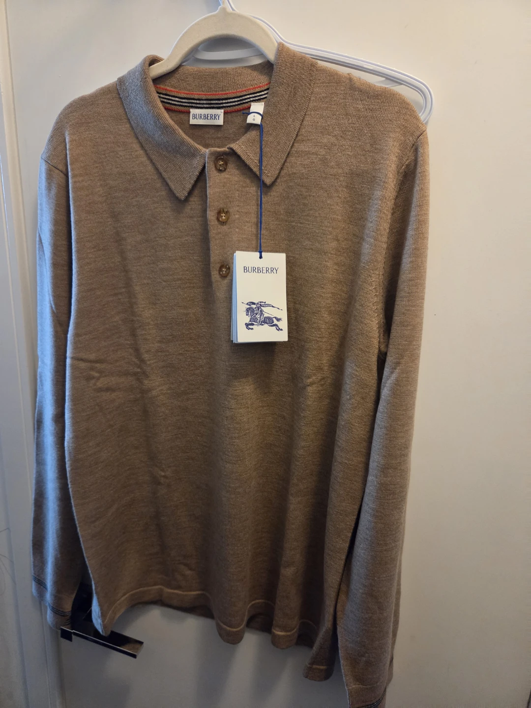 Burberry Long-sleeve Cashmere Blend Polo