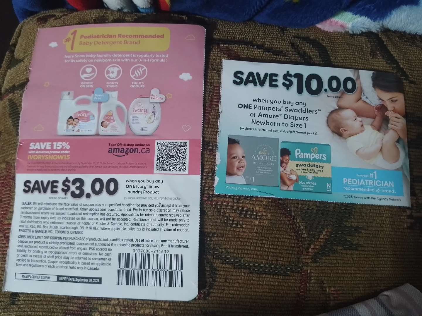 Ivory Snow and Pampers Baby Coupons - photo 2
