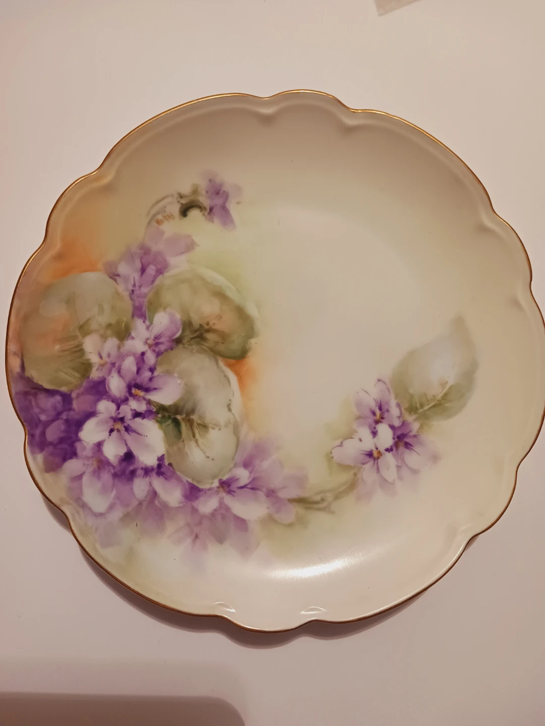Lois Bavaria Porcelain Plate with Violet Motif - photo 2