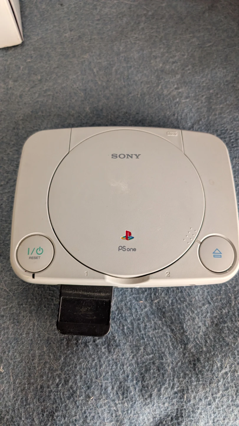 Sony PSone Console with Memory Card and Pac-Man World