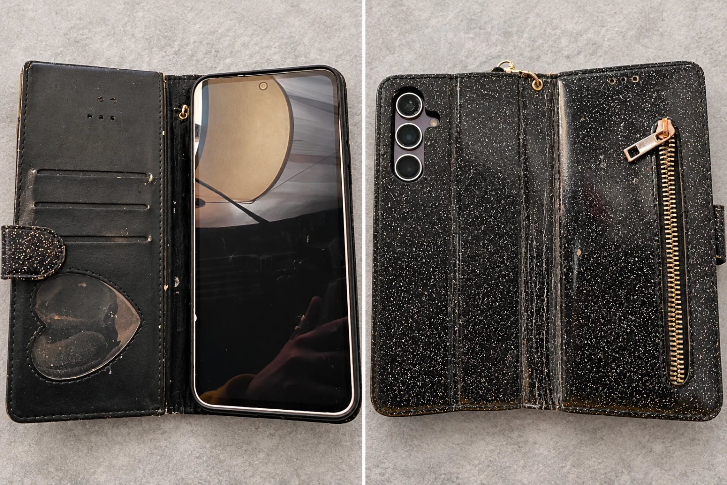 S23 fe phone with 2 cases