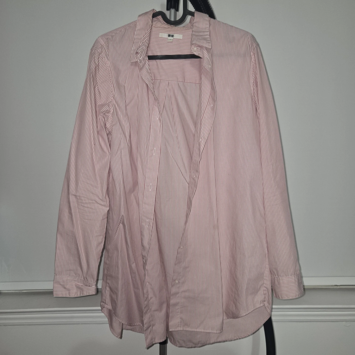 Uniqlo Pink Striped Button-Down Shirt - photo 2