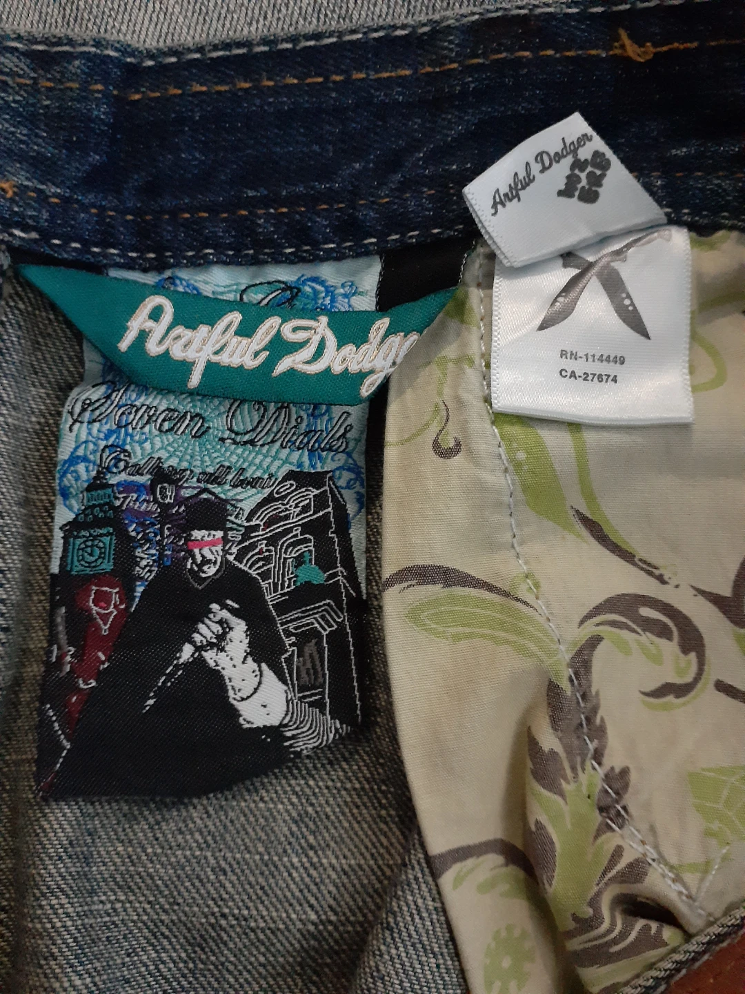 Artful Dodger Embroidered Jeans VINTAGE Y2K - photo 5