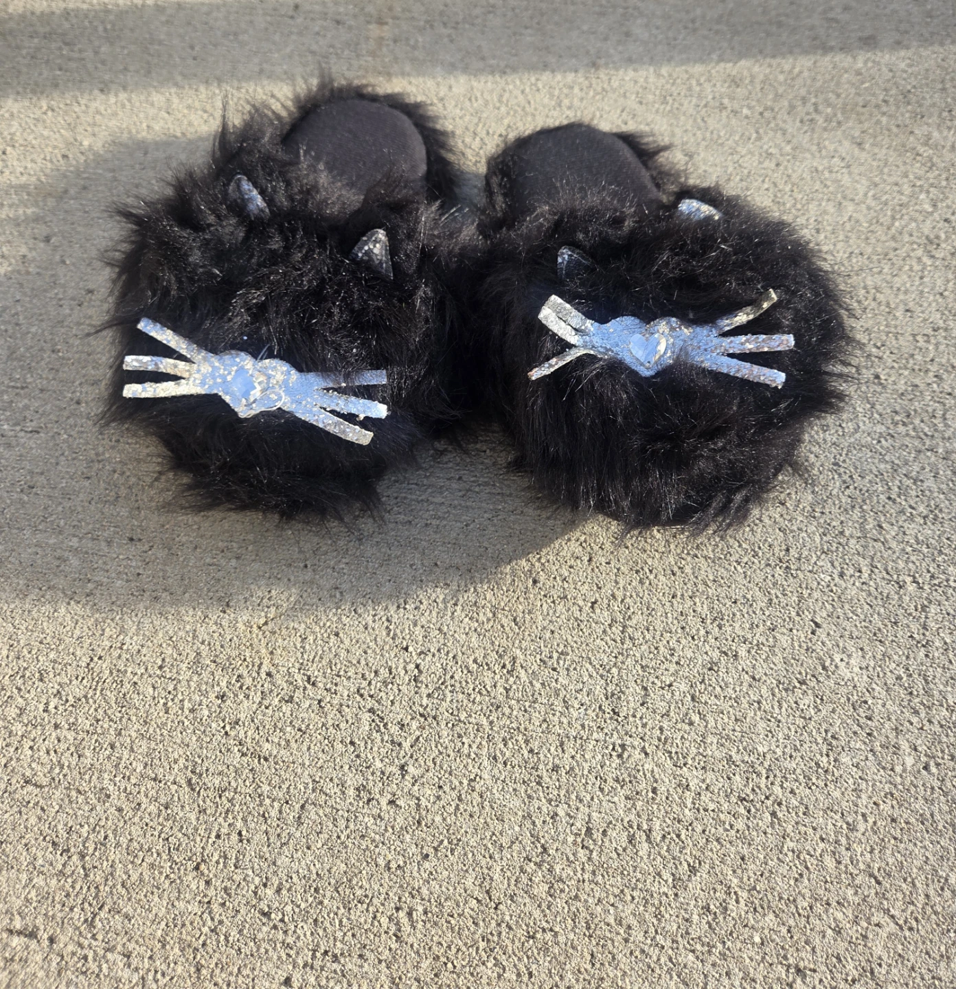 Sole mates Black Cat Slippers Size L - photo 3