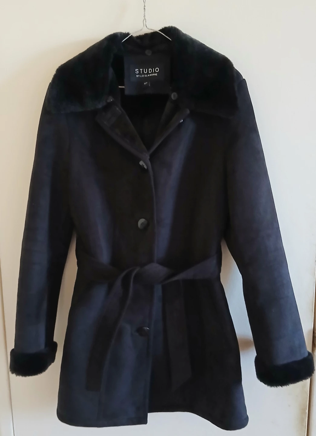 Liz Claiborne Faux Suede Coat - photo 3