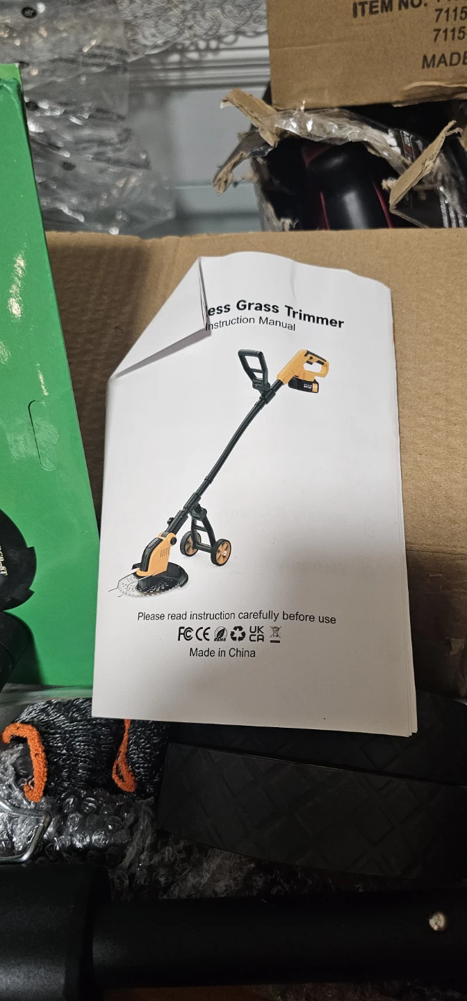 21V Cordless Grass Trimmer with Blades