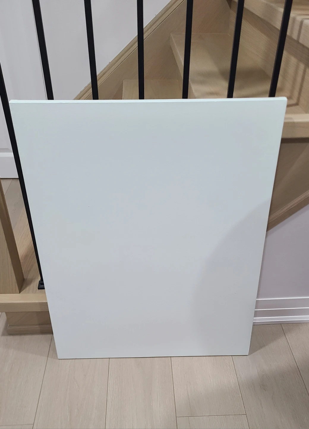 24" x 30" Canvas Painted a Light Green/Blue