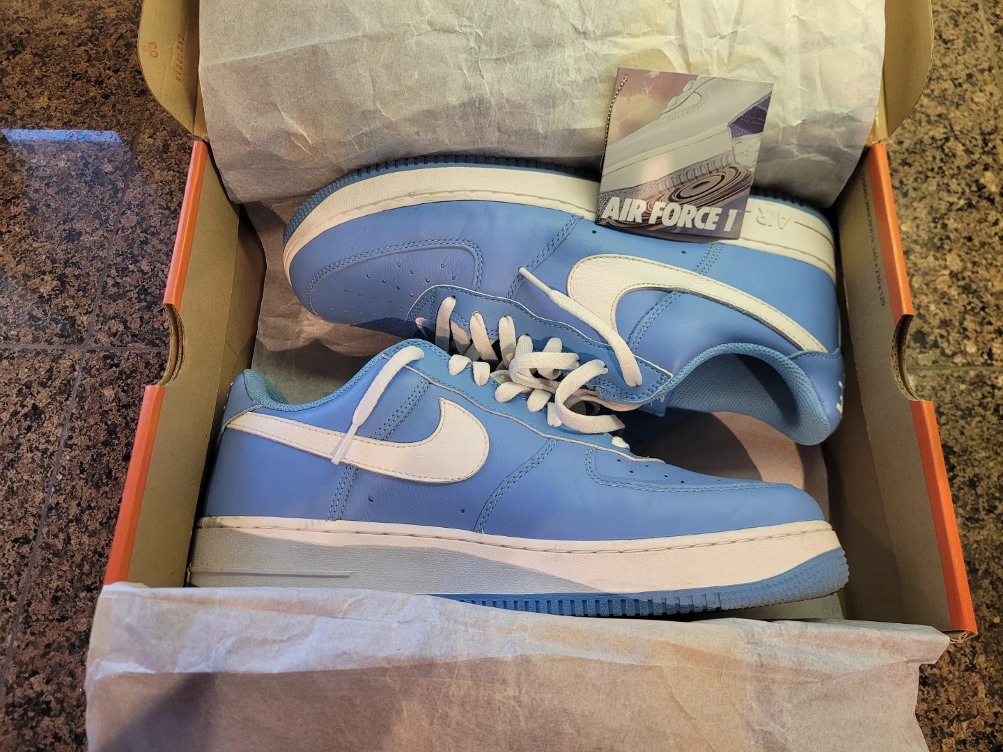 M 12 Nike Air Force 1 low University Blue