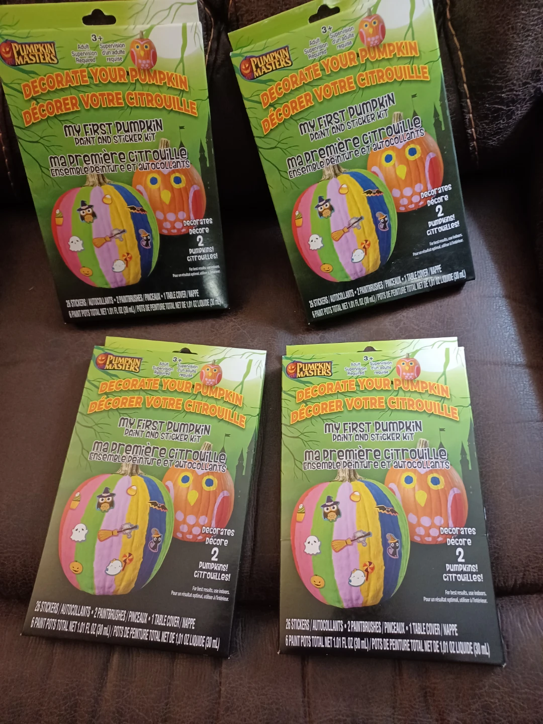4 Pumpkin Masters My First Pumpkin Paint and Sticker Kits