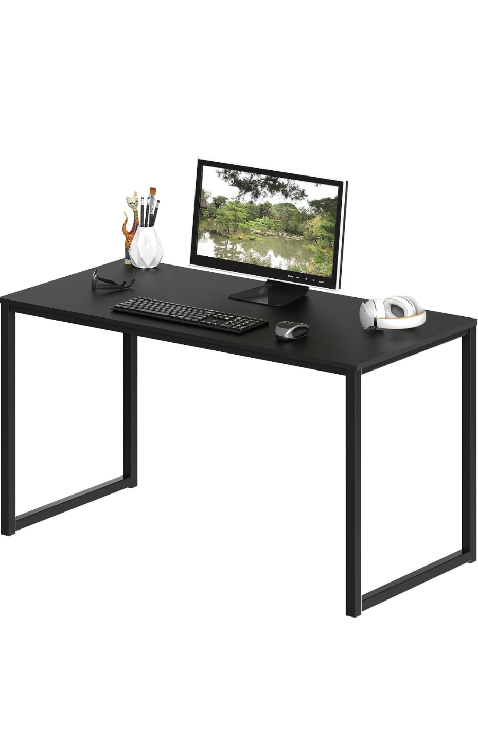 SHW Black Computer Desk - photo 2