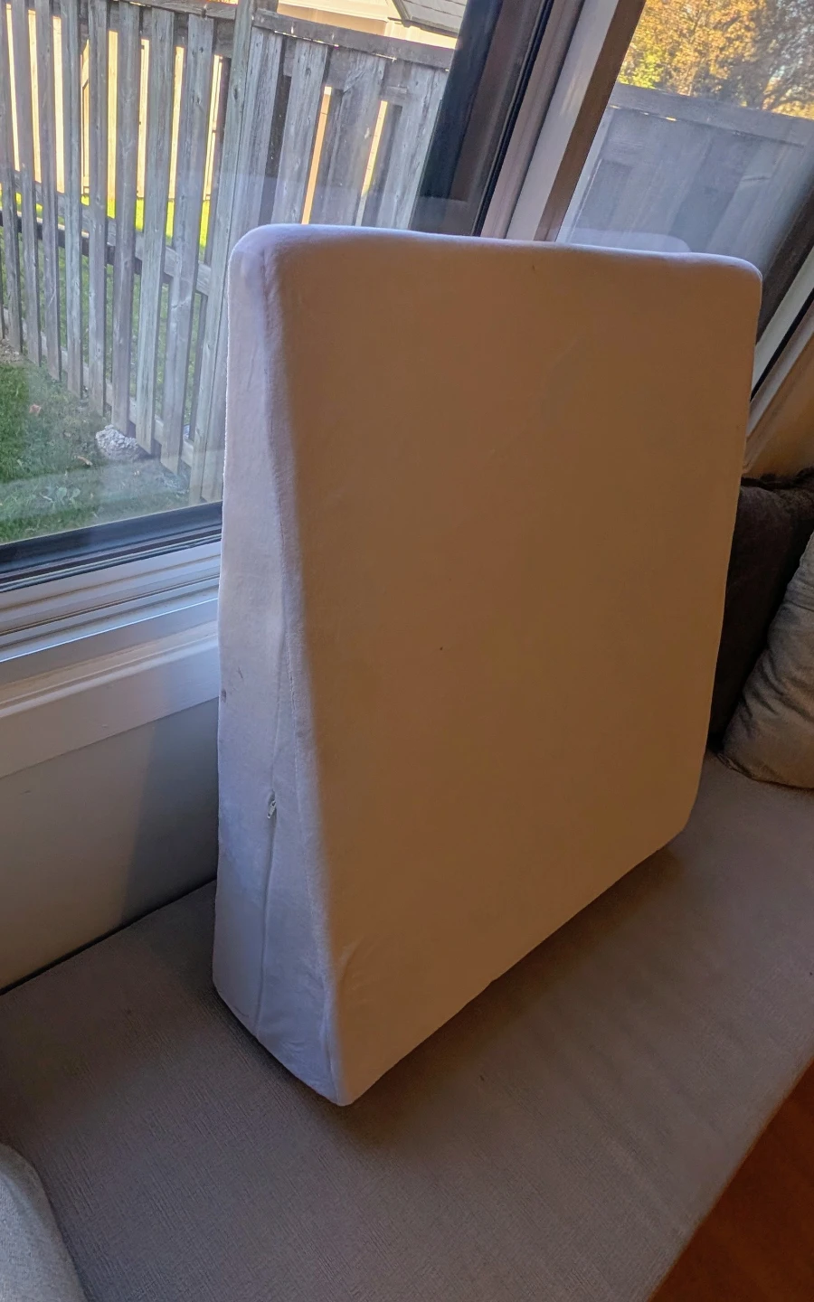 White Wedge Bed Pillow