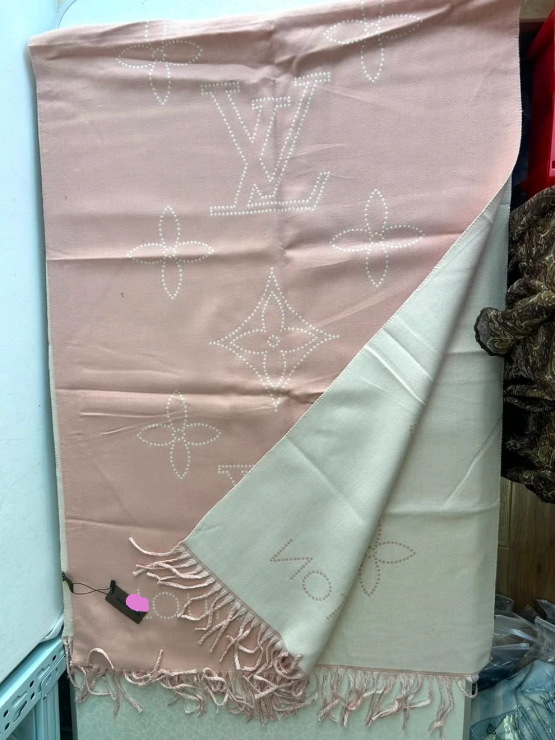Louis Vuitton Monogram Scarf Pink