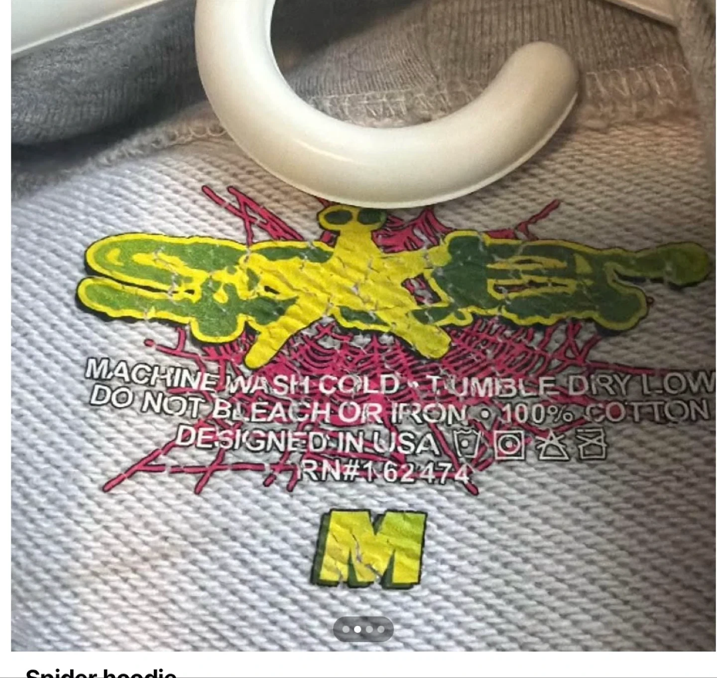 Sp5der Grey Hoodie