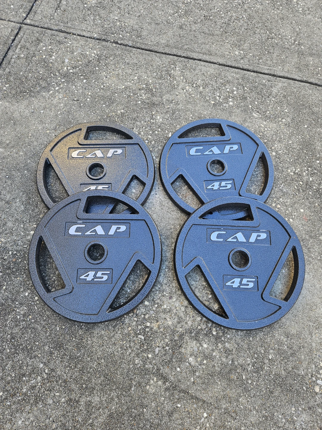 4 New 45 pound Olympic weight plates