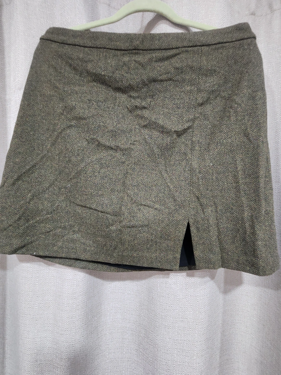 Banana Republic Green Herringbone Skirt
