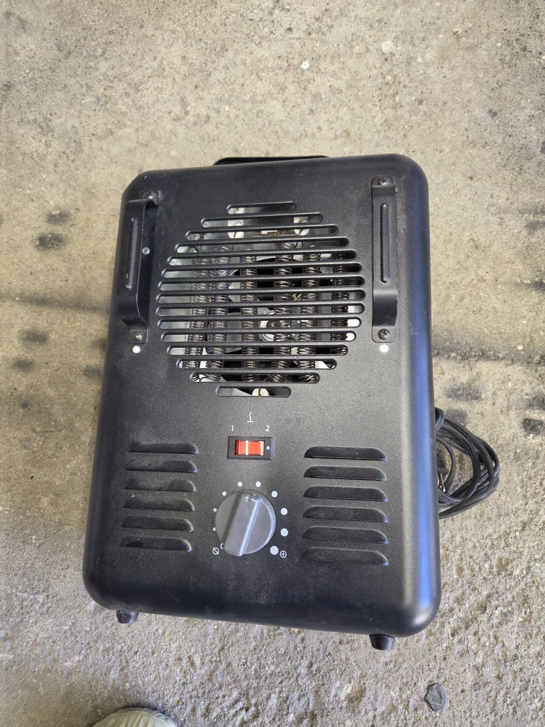 Black Electric Portable Heater