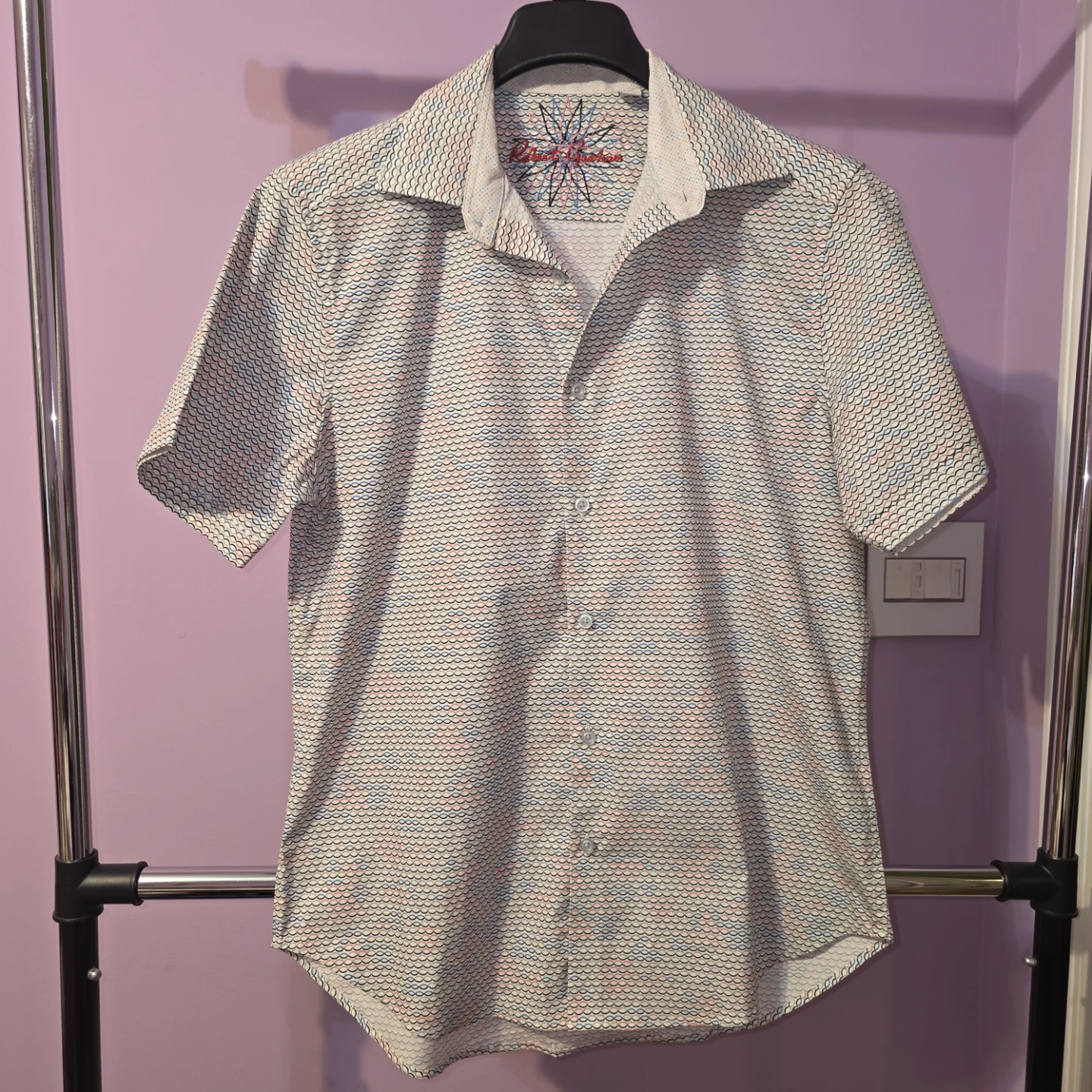 Robert Graham Short Sleeve Shirt Size M