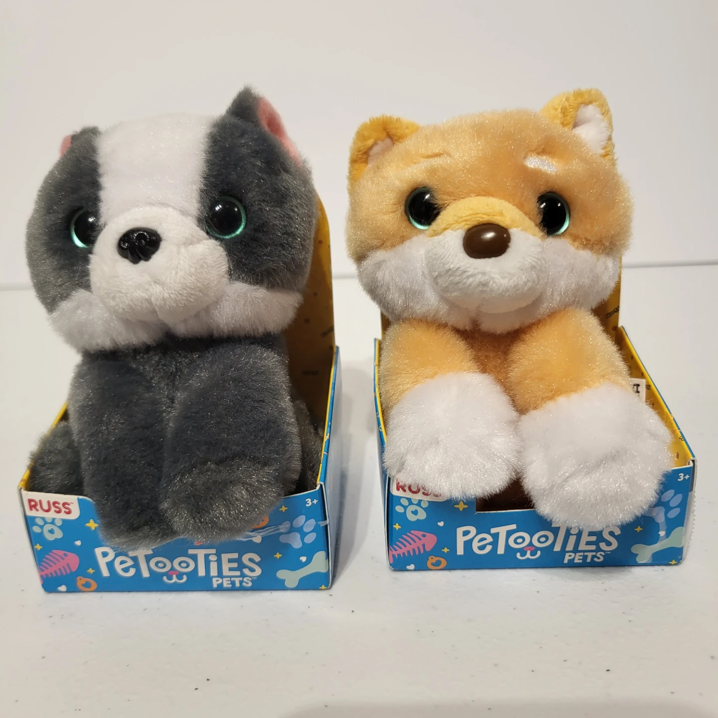 2 Russ PeTooties Pets Plush Toys