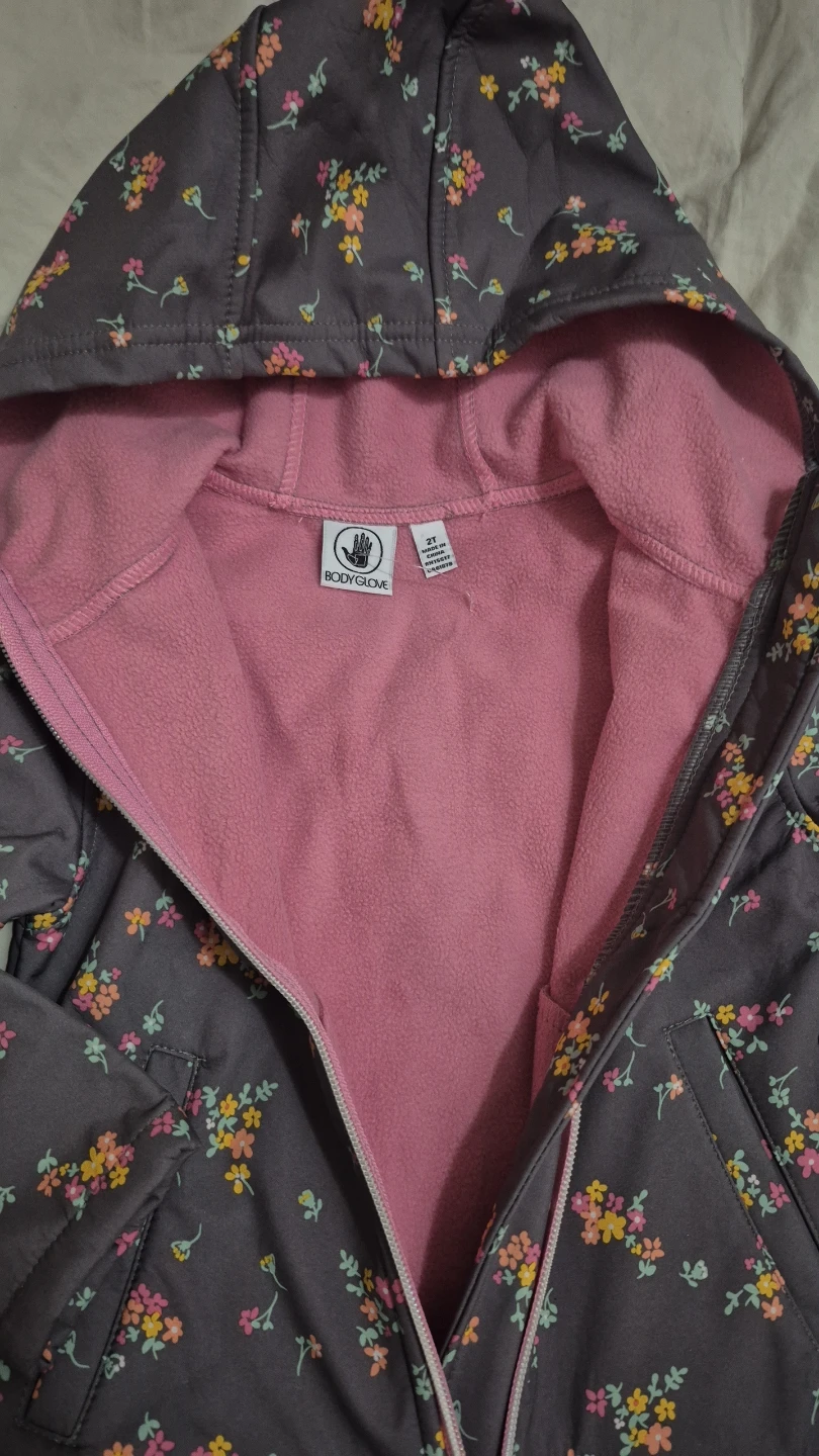 Girls Floral Hooded Jacket 2T - photo 2