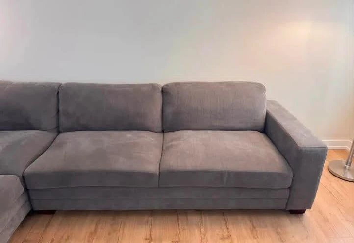 Gray L-Shaped Sectional Sofa - photo 3